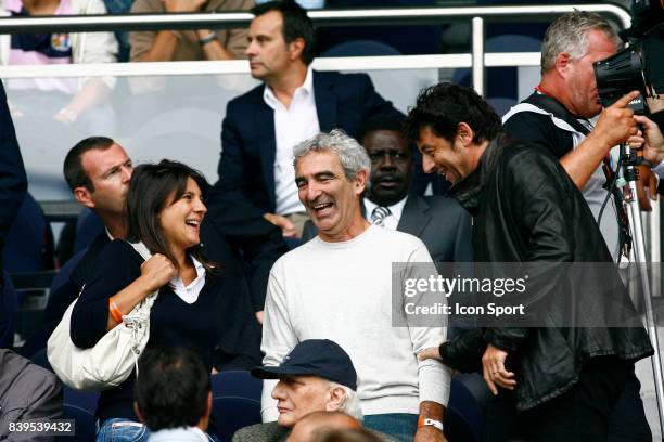 Estelle DENIS / Raymond DOMENECH / Patrick BRUEL - PSG / Marseille - - 7eme journee de Ligue 1 -