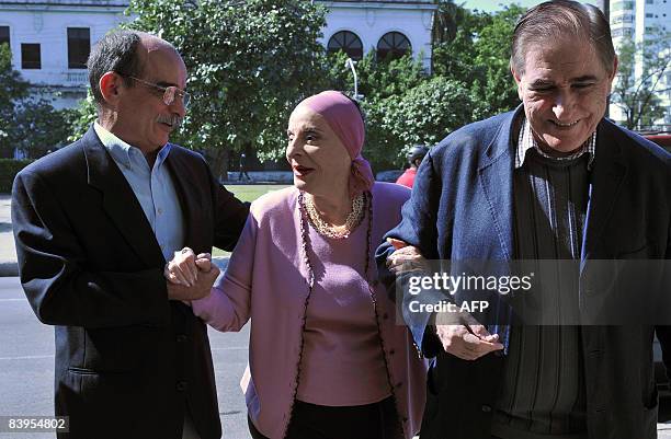 Cuban prima ballerina assoluta Alicia Alonso , arrives for the celebrations of the 100th anniversary of Bohemia Magazine at the Dance Museum in...