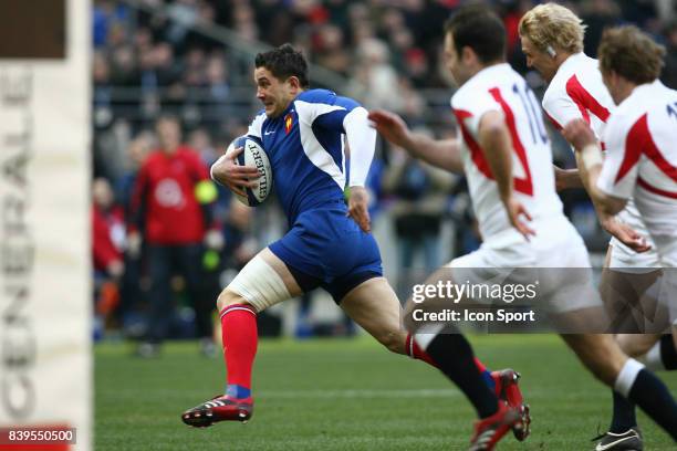 Florian FRITZ part a l essai - France / Angleterre - - Tournoi des 6 Nations 2006 -