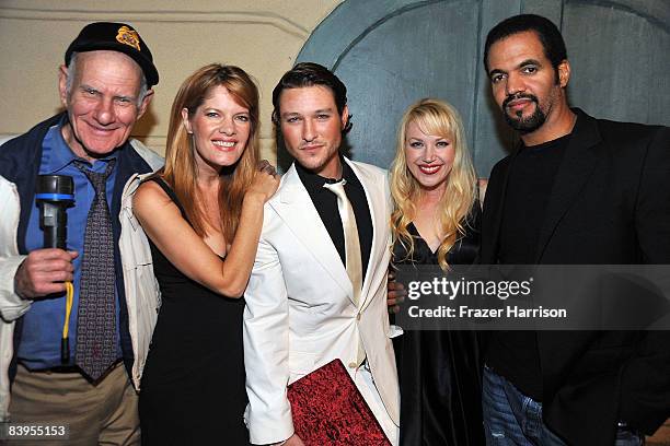 Actor Michael Fairman, actress Michelle Stafford, actor Michael Graziadei, actress Adrienne Frantz, and actor Kristoff St. John pose during...