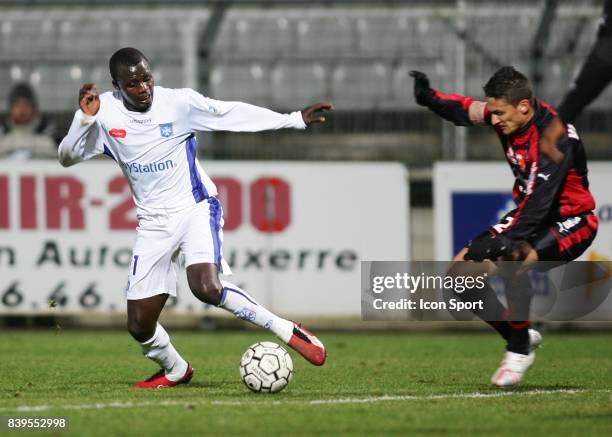 Kanga AKALE - - Auxerre / Nice - 30e journee Ligue 1,