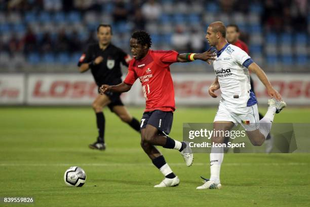 Duel Jean II MAKOUN / Karl TOURENNE - Lille / Troyes - - 3eme journee de Ligue 1 -