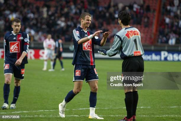 Joie David ROZEHNAL / Lionel LETIZI - - PSG - Lille - 1/4 Finale Coupe de France -