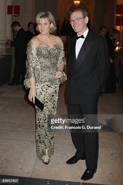 Nadine Morano and Jean-Jacques Aillagon attend the international evening of the child on December 8, 2008 in Versailles, France.