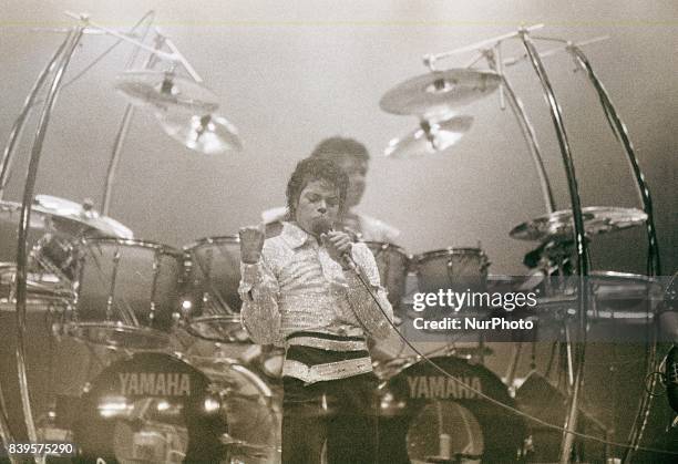 Michael Jackson performing in a concert in 1984. Michael Joseph Jackson was an American singer, songwriter and dancer. Dubbed the 'King of Pop', he...