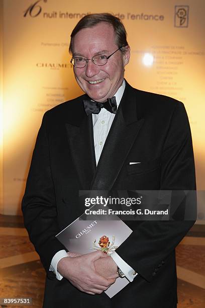 Prince Jean of Luxembourg attends the international evening of the child on December 9, 2008 in Versailles, France.