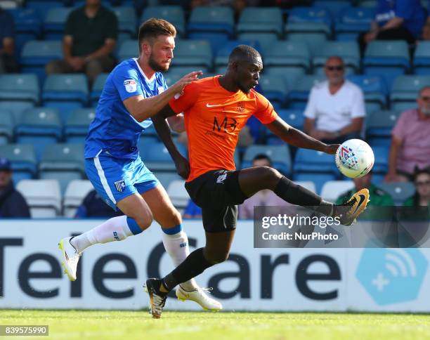 Theo Robinson of Southend United during Sky Bet League One match between Gillingham vs Southend United, at Priestfield Stadium, Gillingham on 26...