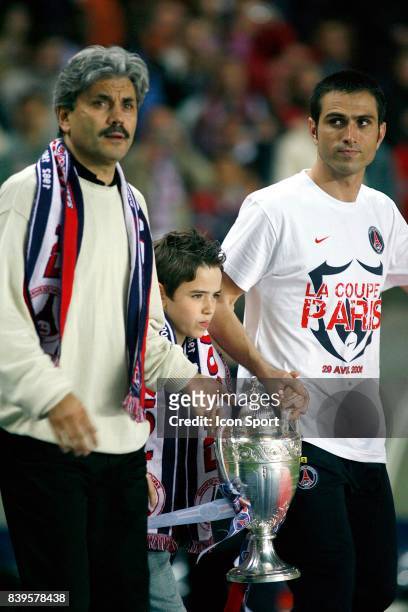 Guy LACOMBE / Pedro PAULETA - presentation de la Coupe de France - - PSG / Ajaccio - 37e journee Ligue 1,