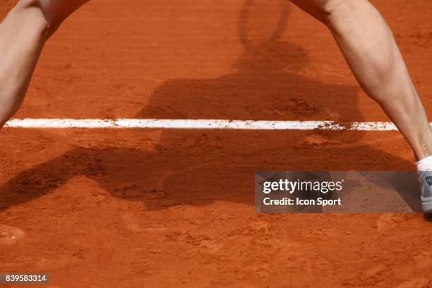 Illustration Terre battue et ombre - - Roland Garros 2006 - 2eme journee - Tennis -