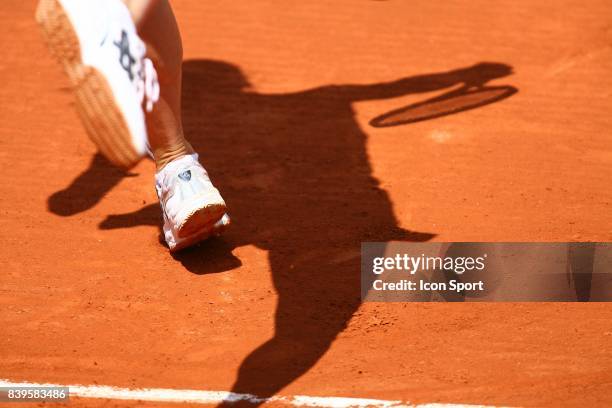 Illustration Terre battue et ombre - - Roland Garros 2006 - 2eme journee - Tennis -