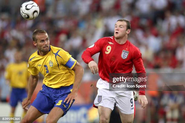 Olof MELLBERG / Wayne ROONEY - - Angleterre / Suede - Coupe du Monde 2006 ,