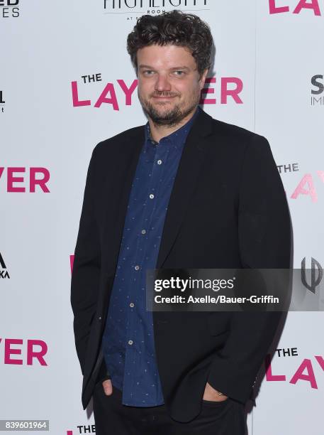 Actor Matt Jones arrives at the Los Angeles Premiere of 'The Layover' at ArcLight Hollywood on August 23, 2017 in Hollywood, California.