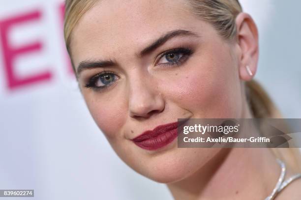 Model Kate Upton arrives at the Los Angeles Premiere of 'The Layover' at ArcLight Hollywood on August 23, 2017 in Hollywood, California.