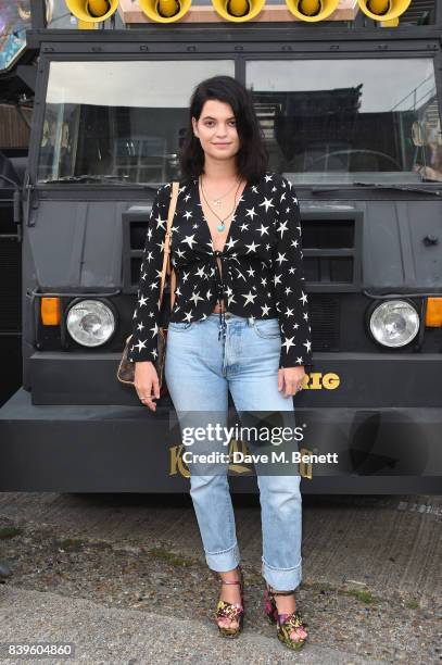 Pixie Geldof gets the party started and encourages guests to exchange their empty bottles for beats at Kopparbergs Recycling Rig event at Number 90...