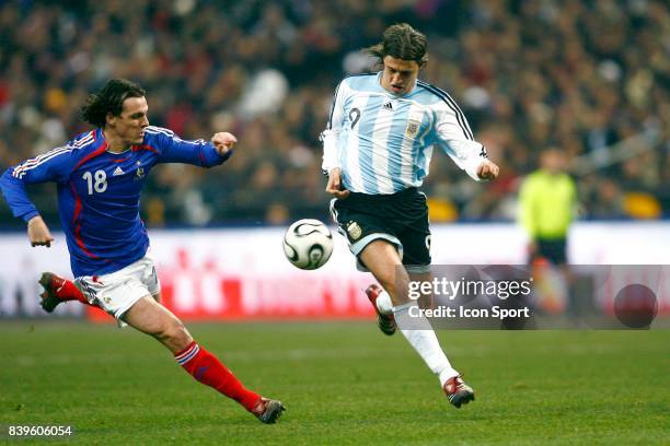 Sebastien SQUILLACI / Hernan CRESPO - France / Argentine - - Match amical - Stade de France -