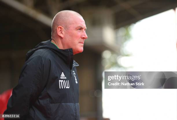 Mark Warburton manager of Nottingham Forest looks on during the Sky Bet Championship match between Nottingham Forest and Leeds United at City Ground...