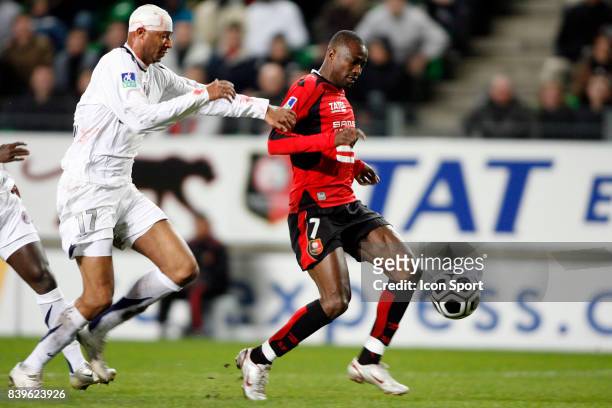 Sammy TRAORE / John UTAKA - 18.03.07 - Rennes / Paris SG - 29eme Journee de Ligue 1,