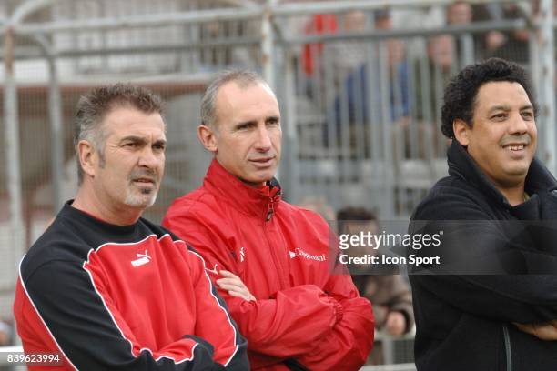 Jacques DELMAS - Patrice LAGISQUET - Serge BLANCO - Entrainement des Barbarians en vue du match contre l'Argentine- - Stade Aguilera de Biarritz -...