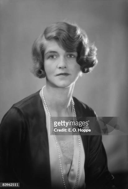 Portrait of socialite Ann-Mari Tengbom von Bismarck , wife of diplomat Otto von Bismarck II, 1929. The Swedish-born princess was a renowned hostess...