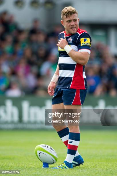 Ian Madigan of Bristol during the Pre-Season Friendly match between Connacht Rugby and Bristol Rugby at the Sportsground in Galway, Ireland on August...