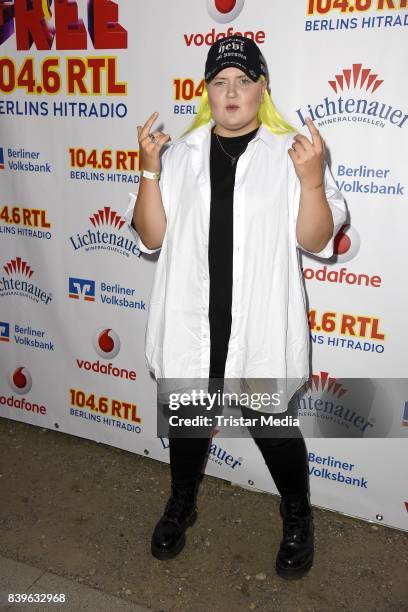 Alma-Sofia Miettinen during the 'Stars for Free' open air festival by 104.6 RTL radio station at Kindl-Buehne Wuhlheide on August 26, 2017 in Berlin,...