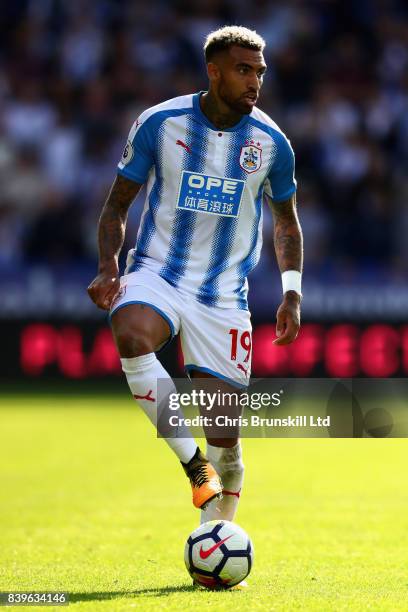 Danny Williams of Huddersfield Town in action during the Premier League match between Huddersfield Town and Southampton at John Smith's Stadium on...