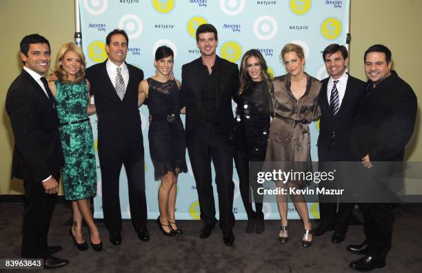 Exclusive* Mark Consuelos, Kelly Ripa, Jerry Seinfeld, Jessica Seinfeld, Robin Thicke, Sarah Jessica Parker, Narciso Rodriguez, Alexandra Wentworth...