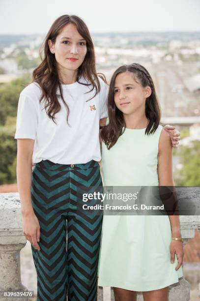 Anais Demoustier and Luce Rodriguez attend the 10th Angouleme French-Speaking Film Festival on August 26, 2017 in Angouleme, France.