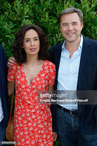 Team of the movie "Coexister", actors Amelle Chahbi and Guillaume de Tonquedec attend the 10th Angouleme French-Speaking Film Festival : Day Five on...