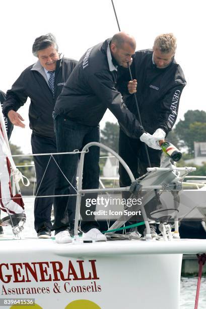 Bapteme du bateau GENERALI de Yann ELIES, dont le parrain est Zinedine ZIDANE -