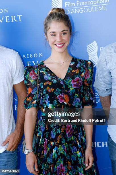 Actress of the movie "Surface de reparation", Alice Isaaz attends the 10th Angouleme French-Speaking Film Festival : Day Five on August 26, 2017 in...