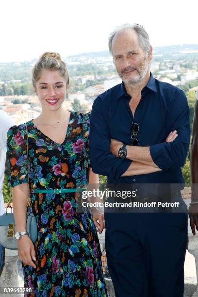 Actors of the movie "Surface de reparation", Alice Isaaz and Hippolyte Girardot attend the 10th Angouleme French-Speaking Film Festival : Day Five on...