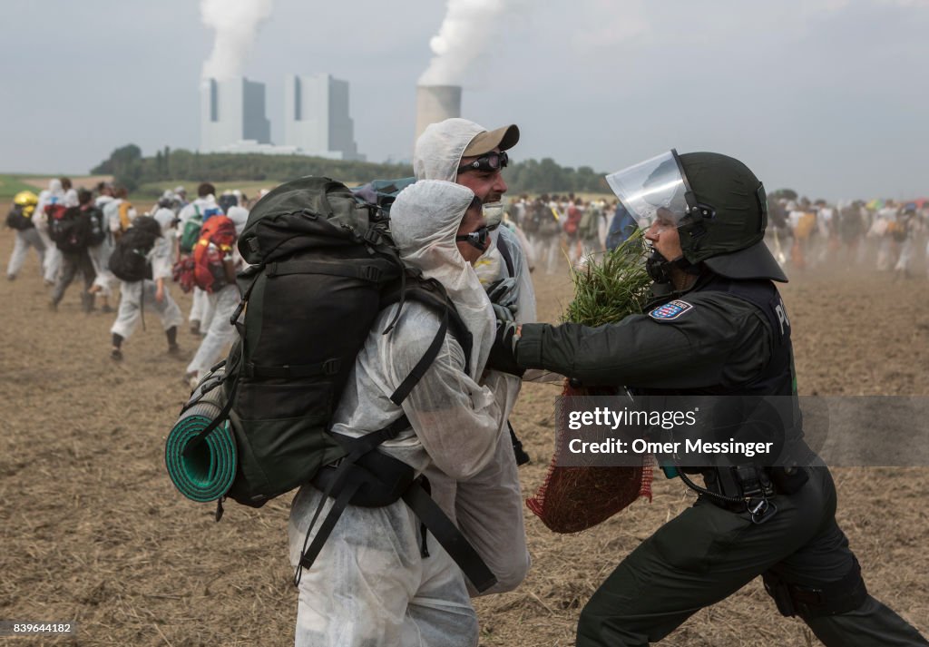 Protesters Converge On Rhineland Open-Pit Coal Mines