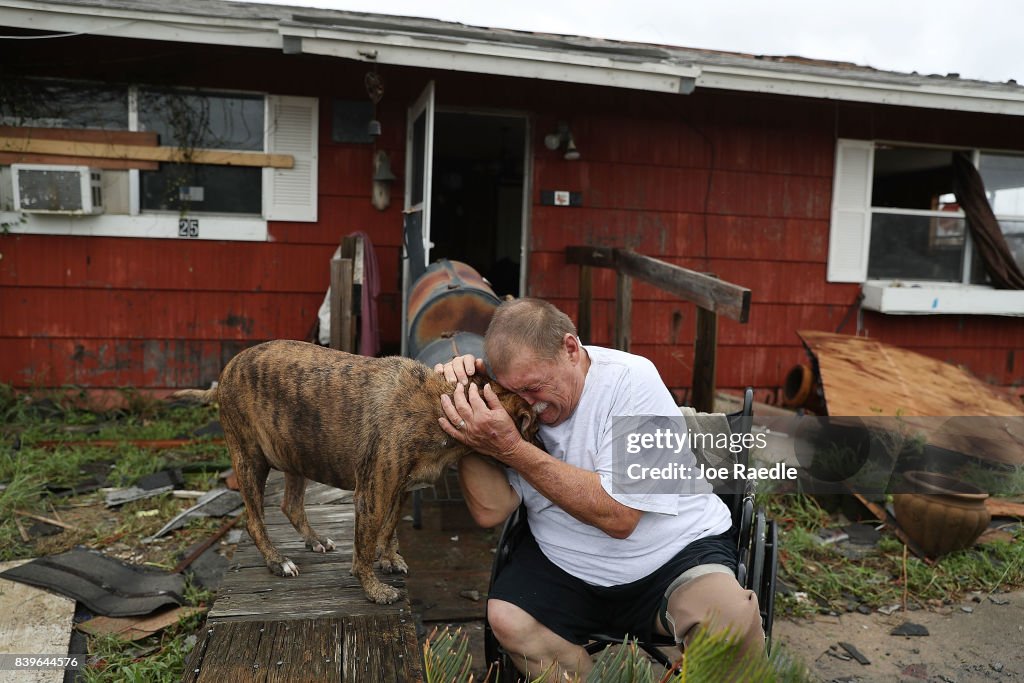 Hurricane Harvey Slams Into Texas Gulf Coast
