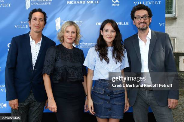 Team of the movie "Jalouse", Co-Director Stephane Foenkinos, actresses Karin Viard, Anais Demoustier and co-director David Foenkinos attend the 10th...