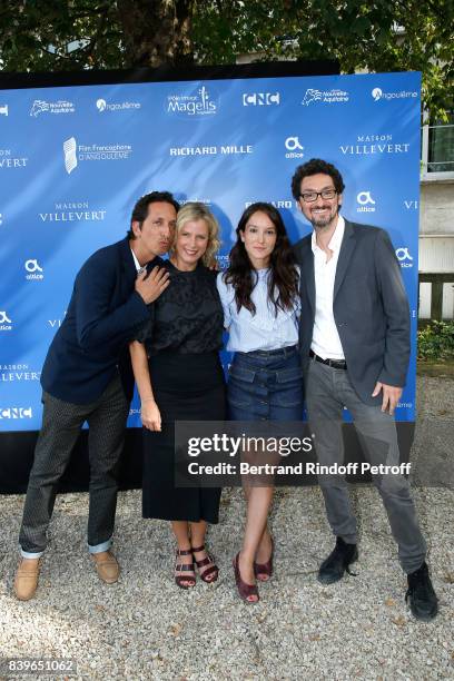 Team of the movie "Jalouse", Co-Director Stephane Foenkinos, actresses Karin Viard, Anais Demoustier and co-director David Foenkinos attend the 10th...