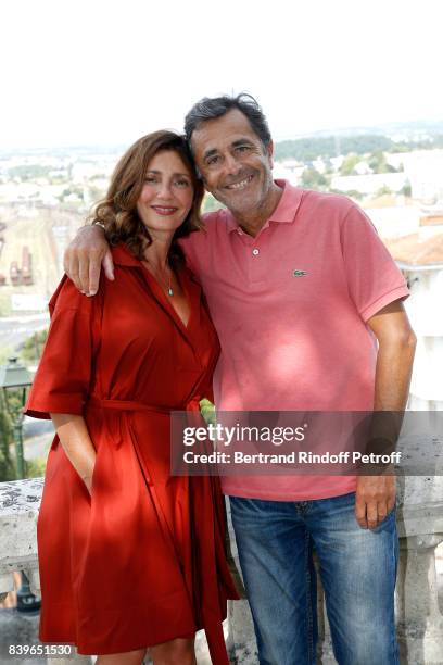 Team of the movie "L'ecole buissonniere", actress Valerie Karsenti and director Nicolas Vanier attend the 10th Angouleme French-Speaking Film...