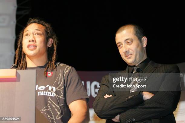 Tana UMAGA et Mourad BOUDJELLAL - - Conference de presse ,