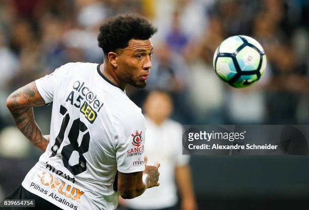 Kasim Kasim of Corinthians in action during the match between Corinthians and Atletico GO for the Brasileirao Series A 2017 at Arena Corinthians...