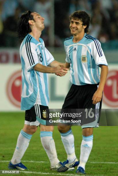 Lionel MESSI / Pablo AIMAR - - Argentine / Mexique - 1/2 Finale de la Copa America 2007 - Venezuela ,