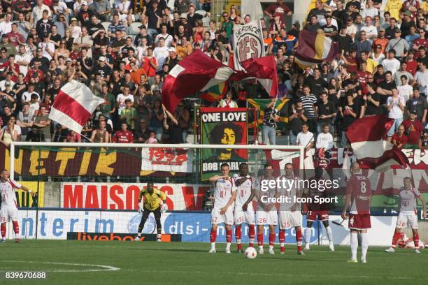 Coup franc - - Metz / Lille - 2eme journee de Ligue 1,