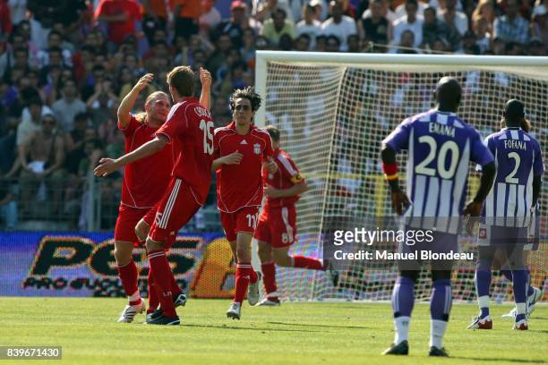 Joie de Andriy VORONIN - Toulouse / Liverpool - - 3eme tour preliminaire Champions League 20072008 -