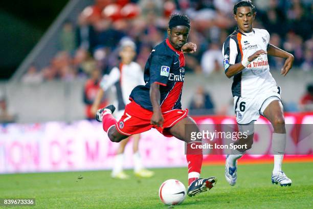 Peguy LUYINDULA - PSG / Lorient - - 3eme journee de Ligue 1 -