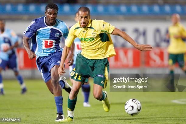 Valery MEZAGUE / Aurelien CAPOUE - - Le Havre / Nantes - 4eme journee de Ligue 2 -