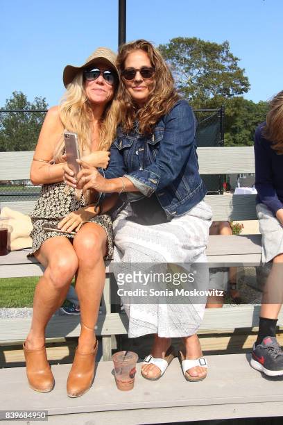 Kelly Klein and Marci Klein attend the Third Annual Johnny Mac Tennis Project Pro Am Event at Sportime on August 26, 2017 in Amagansett, New York.