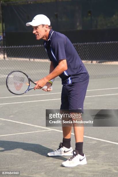 Mats Wilander attends the Third Annual Johnny Mac Tennis Project Pro Am Event at Sportime on August 26, 2017 in Amagansett, New York.