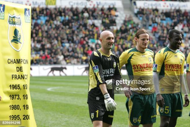 Fabien BARTHEZ / Mauro CETTO / Jean Jacques PIERRE - - Nantes / Sedan - 30e journee Ligue 1 ,