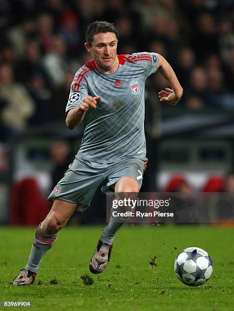 Robbie Keane of Liverpool in action during the UEFA Champions League Group D match between PSV Eindhoven and Liverpool at the Philips Stadium on...