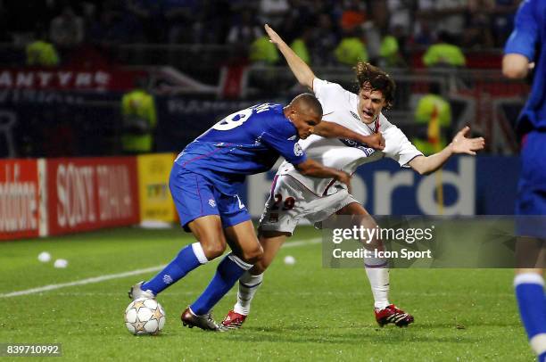 Daniel COUSIN / Sebastien SQUILLACI - - Lyon / Glasgow Rangers - Champions League,