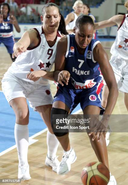 Liene JANSONE / Sandrine GRUDA - - France / Lettonie - 1/4 Finale Championnar d'Europe de Basket 2007 -
